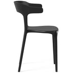 Chaises d'appoint empilables modernes pour terrasse Frond and Form (lot de 4)