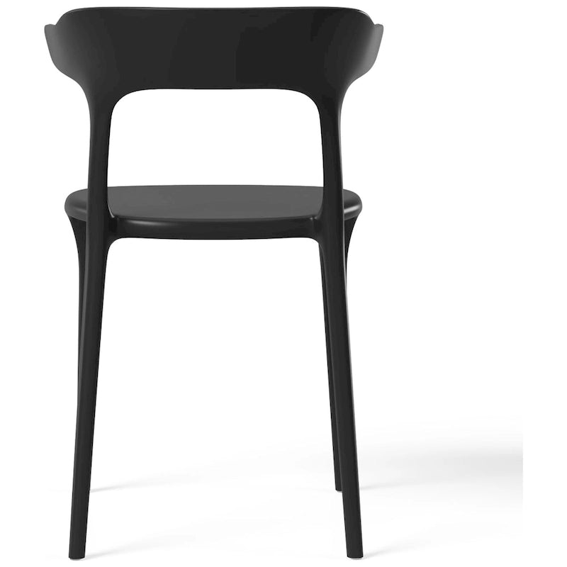 Chaises d'appoint empilables modernes pour terrasse Frond and Form (lot de 4)