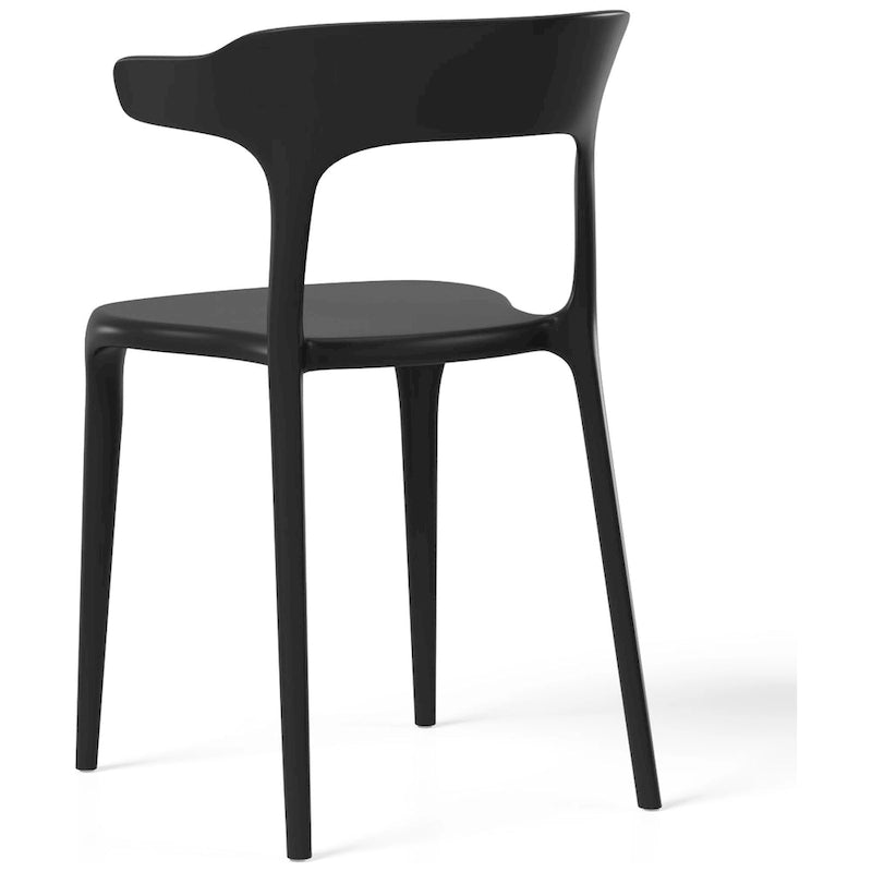 Chaises d'appoint empilables modernes pour terrasse Frond and Form (lot de 4)