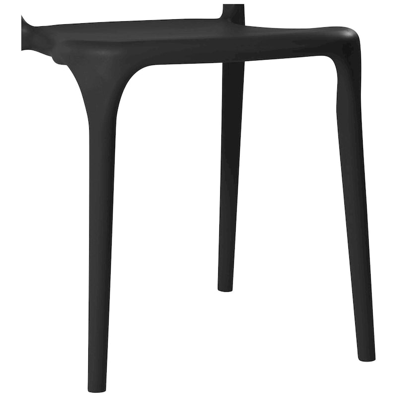 Chaises d'appoint empilables modernes pour terrasse Frond and Form (lot de 4)