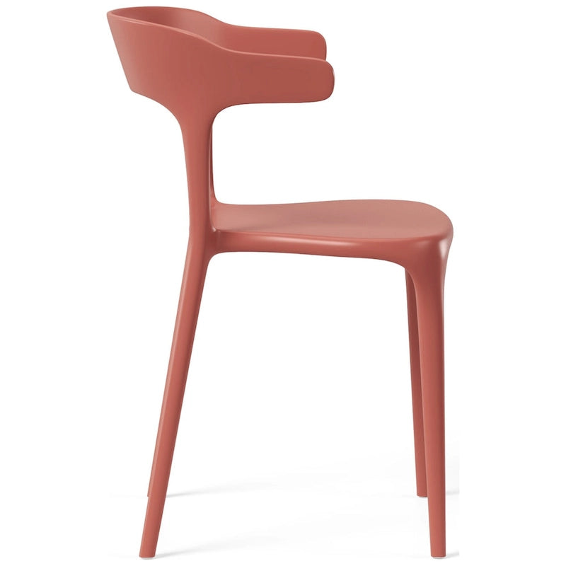 Chaises d'appoint empilables modernes pour terrasse Frond and Form (lot de 4)