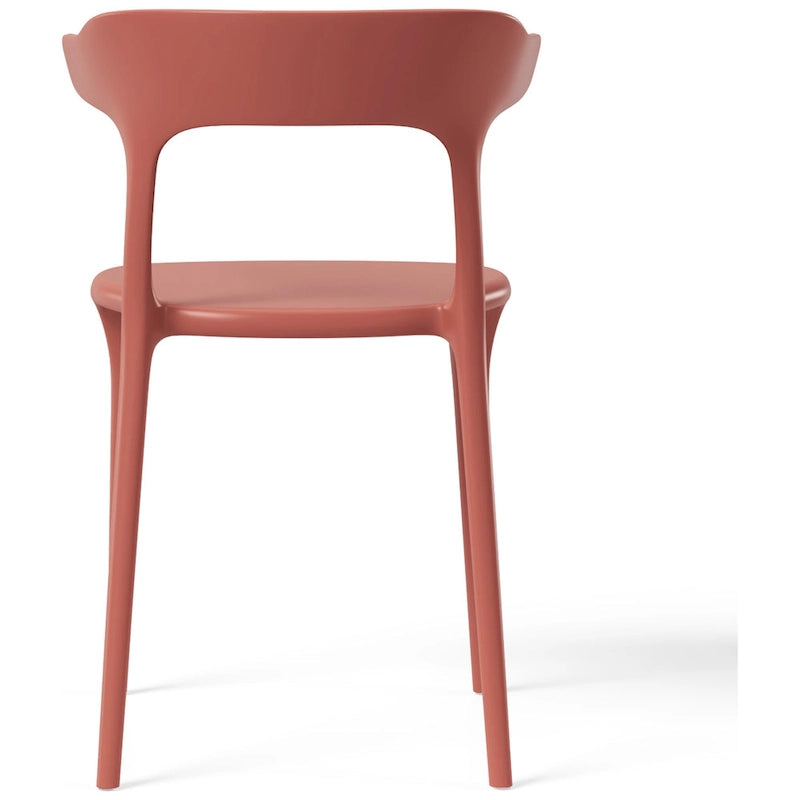 Chaises d'appoint empilables modernes pour terrasse Frond and Form (lot de 4)