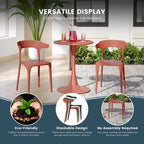 Chaises d'appoint empilables modernes pour terrasse Frond and Form (lot de 4)
