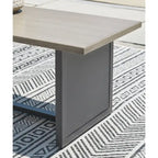 Canapé d'angle d'extérieur 5 pièces gris Signature Design by Ashley Bree Zee - 114 cm L x 76 cm P x 35 cm H