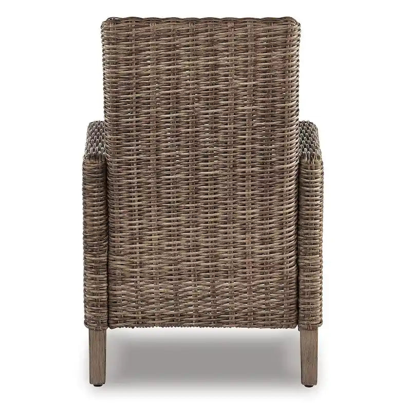 Ensemble de salle à manger d'extérieur 5 pièces marron/beige Signature Design by Ashley Beachcroft - 42,25 po L x 84,25 po P x 29,25 po H