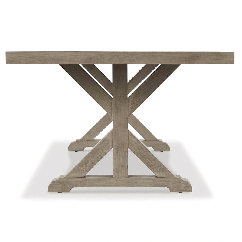 Ensemble de salle à manger d'extérieur 5 pièces marron/beige Signature Design by Ashley Beachcroft - 42,25 po L x 84,25 po P x 29,25 po H