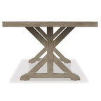 Ensemble de salle à manger d'extérieur 5 pièces marron/beige Signature Design by Ashley Beachcroft - 42,25 po L x 84,25 po P x 29,25 po H