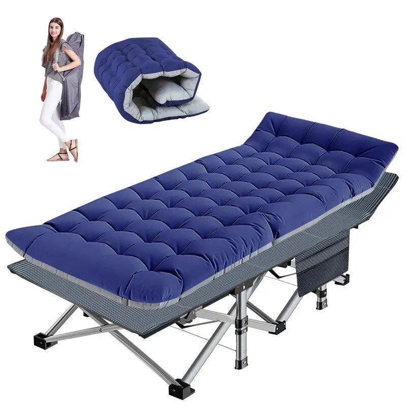 Lit de camp pliant, lit de voyage en tissu Oxford 1200D avec sac de transport