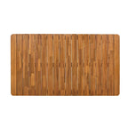 Table de salle à manger en bois d'acacia pour 6 personnes, style campagnard, en teck, capacité de charge 82 kg (180 lb), 63 L
