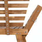 Canapé-lit de jardin réglable en bois