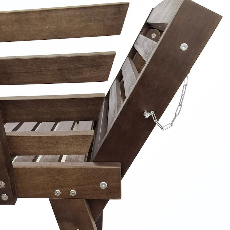 Canapé-lit de jardin réglable en bois
