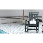 Fauteuil à bascule surdimensionné avec texture bois, fauteuil à bascule d'extérieur pour adultes, résistant aux intempéries, pour porche, pelouse ou jardin.