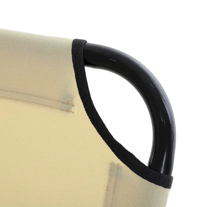 Chaise longue pliante d'extérieur avec dossier inclinable 5 positions, assise en tissu Oxford pour la plage, le jardin et la terrasse.