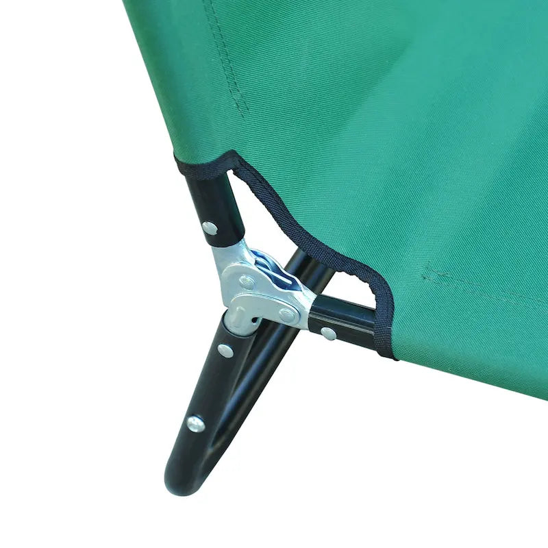 Chaise longue pliante d'extérieur avec dossier inclinable 5 positions, assise en tissu Oxford pour la plage, le jardin et la terrasse.