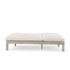 Chaise longue double d'extérieur avec dossier réglable en 5 positions