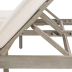Chaise longue double d'extérieur avec dossier réglable en 5 positions