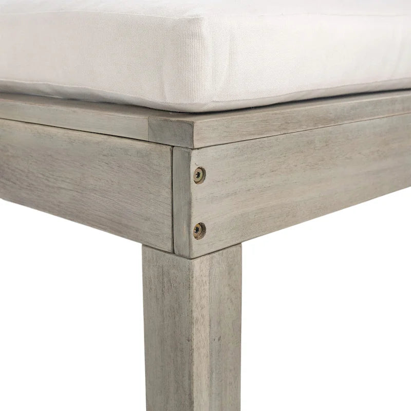 Chaise longue double d'extérieur avec dossier réglable en 5 positions
