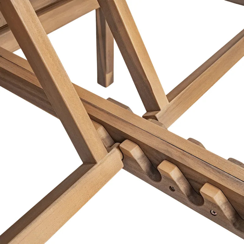 Chaise longue double d'extérieur avec dossier réglable en 5 positions