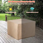 Ensemble de mobilier de jardin en rotin Costway 7 pièces avec housse pour table de foyer extérieur 30 pouces - Voir les détails