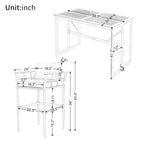 Ensemble de salle à manger d'extérieur 5 pièces en fer avec 4 chaises et coussins amovibles. Table et chaises modernes pour terrasse ou cour.