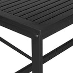Ensemble de salle à manger d'extérieur 5 pièces en fer avec 4 chaises et coussins amovibles. Table et chaises modernes pour terrasse ou cour.
