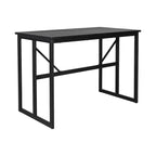 Ensemble de salle à manger d'extérieur 5 pièces en fer avec 4 chaises et coussins amovibles. Table et chaises modernes pour terrasse ou cour.
