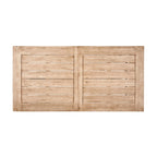 Ensemble de salle à manger rectangulaire d'extérieur en bois d'acacia, comprenant 3 pièces, avec 2 bancs et plateau à lattes. Idéal pour terrasse, jardin et pique-nique.