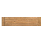 Ensemble de salle à manger rectangulaire d'extérieur en bois d'acacia, comprenant 3 pièces, avec 2 bancs et plateau à lattes. Idéal pour terrasse, jardin et pique-nique.