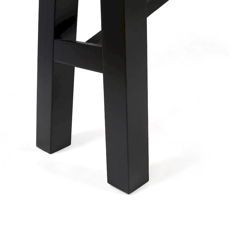 Ensemble de salle à manger rectangulaire d'extérieur en bois d'acacia, comprenant 3 pièces, avec 2 bancs et plateau à lattes. Idéal pour terrasse, jardin et pique-nique.