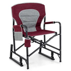 Fauteuil de camping à bascule Goplus Outdoor pour adultes avec double ressort - Voir les détails