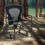 Fauteuil de camping à bascule Goplus Outdoor pour adultes avec double ressort - Voir les détails