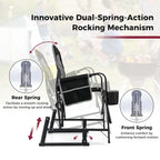 Fauteuil de camping à bascule Goplus Outdoor pour adultes avec double ressort - Voir les détails