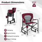 Fauteuil de camping à bascule Goplus Outdoor pour adultes avec double ressort - Voir les détails