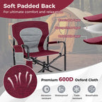 Fauteuil de camping à bascule Goplus Outdoor pour adultes avec double ressort - Voir les détails