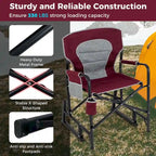 Fauteuil de camping à bascule Goplus Outdoor pour adultes avec double ressort - Voir les détails
