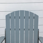 Chaise Adirondack en bois, chaise de jardin résistante aux intempéries avec porte-gobelet pour terrasse, jardin ou cour.