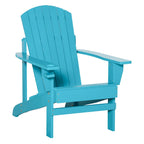 Chaise Adirondack en bois, chaise de jardin résistante aux intempéries avec porte-gobelet pour terrasse, jardin ou cour.