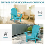 Chaise Adirondack en bois, chaise de jardin résistante aux intempéries avec porte-gobelet pour terrasse, jardin ou cour.