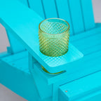Chaise Adirondack en bois, chaise de jardin résistante aux intempéries avec porte-gobelet pour terrasse, jardin ou cour.
