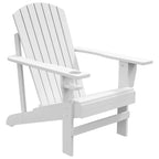 Chaise Adirondack en bois, chaise de jardin résistante aux intempéries avec porte-gobelet pour terrasse, jardin ou cour.