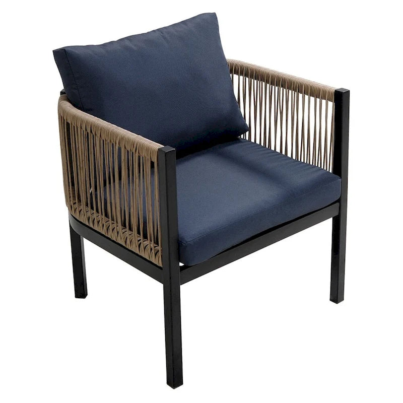 Ensemble canapé d'extérieur multi-places avec table, idéal pour le jardin, la cour et les balcons.