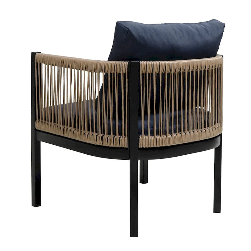 Ensemble canapé d'extérieur multi-places avec table, idéal pour le jardin, la cour et les balcons.