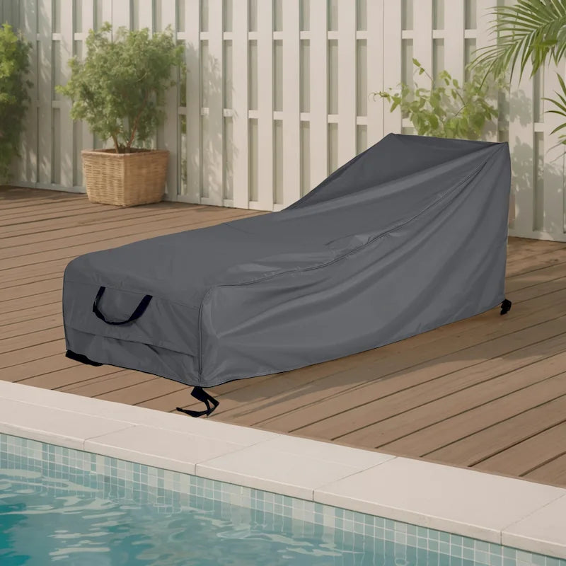 Christopher Knight Home - Housse de chaise longue d'extérieur Shield avec fixation sécurisée et protection contre les intempéries