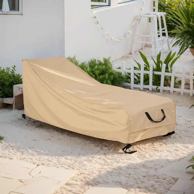 Christopher Knight Home - Housse de chaise longue d'extérieur Shield avec fixation sécurisée et protection contre les intempéries