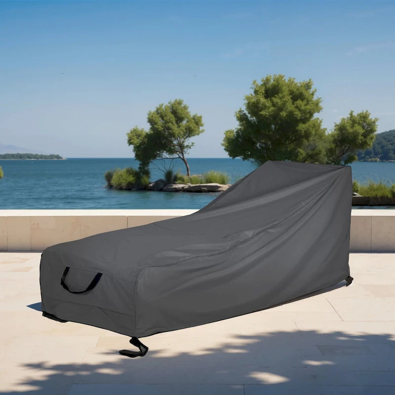 Christopher Knight Home - Housse de chaise longue d'extérieur Shield avec fixation sécurisée et protection contre les intempéries