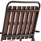 Yaheetech Lot de 2 chaises de jardin pliantes en plastique à lattes pour l'intérieur et l'extérieur
