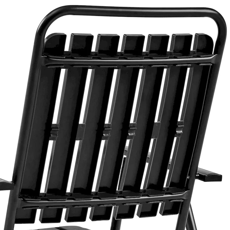 Yaheetech Lot de 2 chaises de jardin pliantes en plastique à lattes pour l'intérieur et l'extérieur