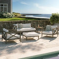 Ensemble de mobilier de jardin en teck Northlake 5 pièces