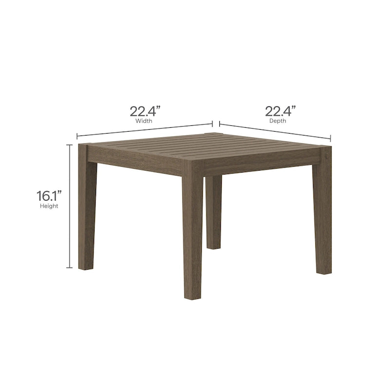 Ensemble de mobilier de jardin en teck Northlake 5 pièces