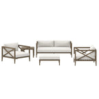 Ensemble de mobilier de jardin en teck Northlake 5 pièces